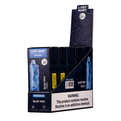 Blue Trio Lost Mary MO5000 Vape 5-Pack Bundle