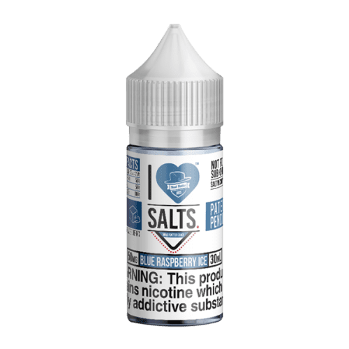 Blue Raspberry Ice flavored nicotine salts in 50mg, an I Love Salts Eliquid