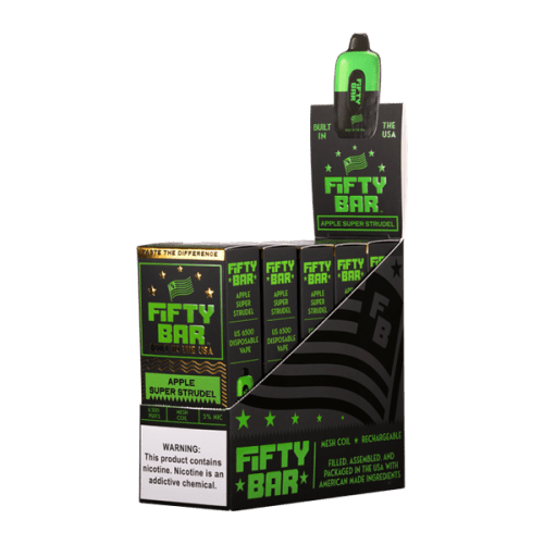 Apple Super Strudel Fifty Bar Vape 5-Pack