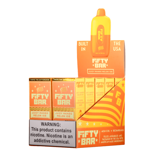 Juicy Mango Melon Ice Fifty Bar Vape 10-Pack