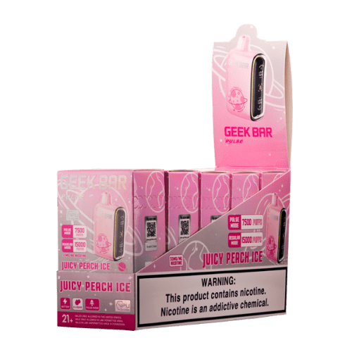 Juicy Peach Ice Geek Bar Pulse Vape 5-Pack