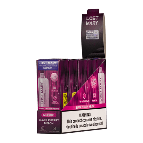 Black Cherry Melon Lost Mary MO5000 (Glitter Edition) 5-Pack