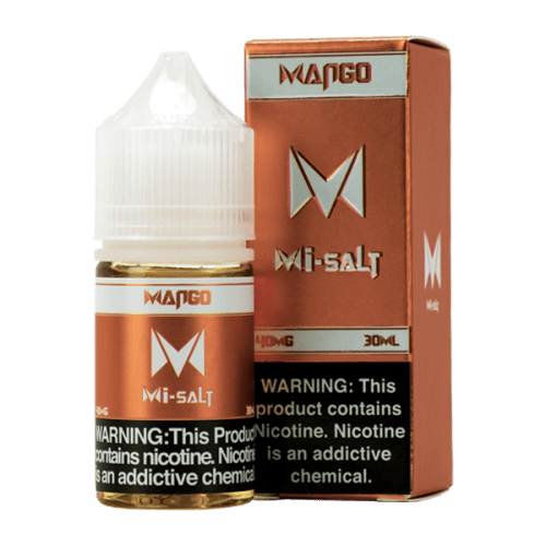 A 30ml vape juice with nicotine in 20mg & 40mg, Mango Mi-Salts by Mi-One Brands