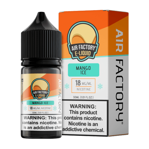 Mango Ice is an icy fruit flavored vape juice from Air Factory, blended with nicotine salts