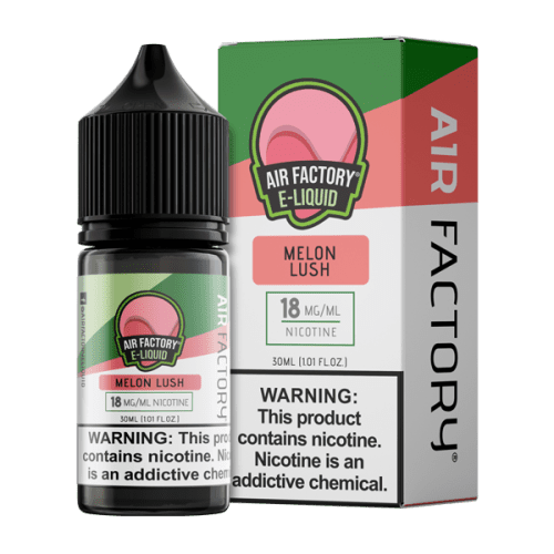 Melon Lush is a sweet & savory flavored vape juice from Air Factory, blended with nicotine salts