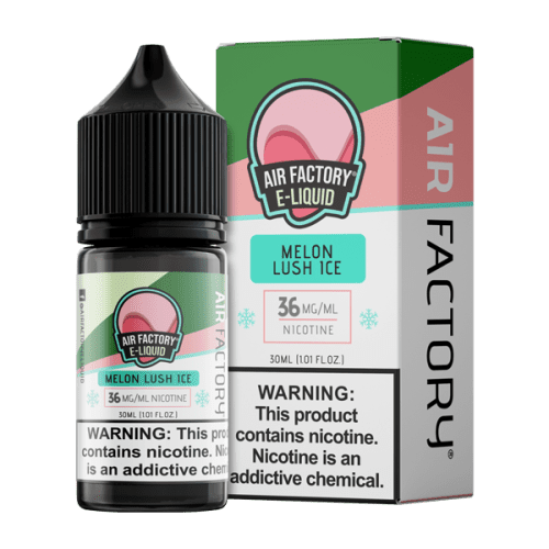 A 30ml vape juice with nicotine salts in 20mg & 40mg, Melon Lush Ice by Air Factory