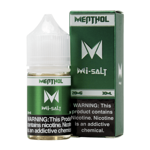 Menthol Mi-Salt is an icy menthol flavored vape juice, blended with nicotine salts