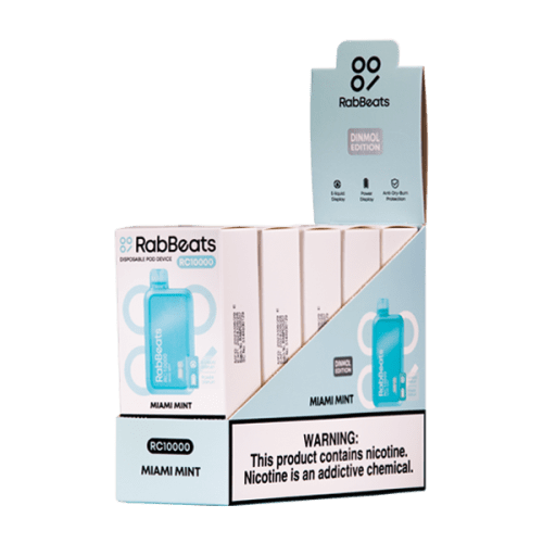 Miami Mint  Rabbeats RC10000 Vape 5-Pack