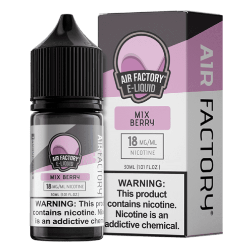 Mix Berry is a sweet & fruity flavored vape juice from Air Factory, blended with nicotine salts