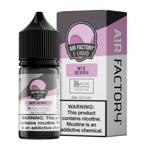 A 30ml vape juice with nicotine salts in 20mg & 40mg, Mix Berry by Air Factory