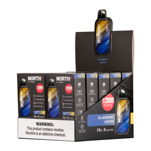 Blueberry Lemon North FT12000 Vape 10 Pack