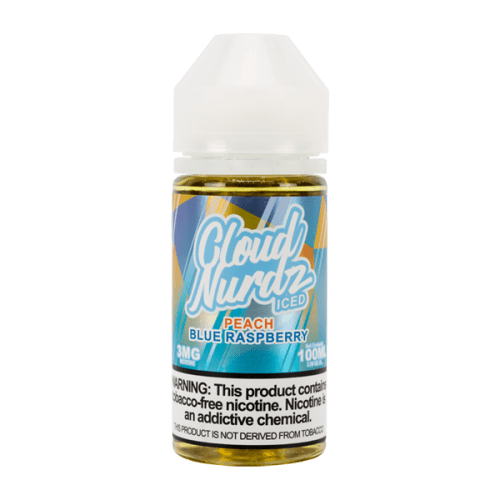 Iced Peach Blue Raspberry Cloud Nurdz E-Juice