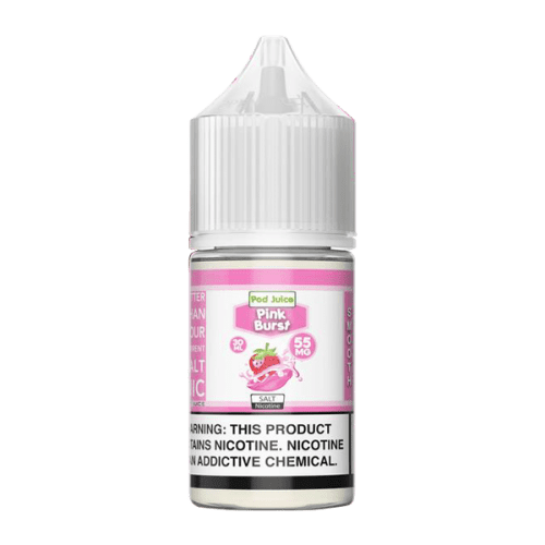 Shop sweetened strawberry flavored vape juice made by Pod Juice available in multiple nicotine levels