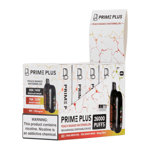 Peach Mango Watermelon PRIME PLUS 26000 5 Pack