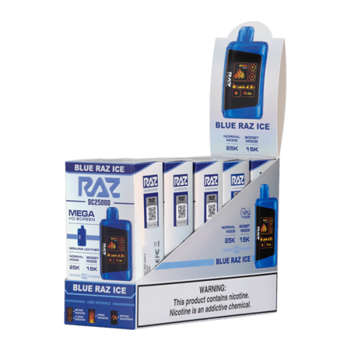 Blue Razz Ice RAZ DC25000 Vape  5-Pack