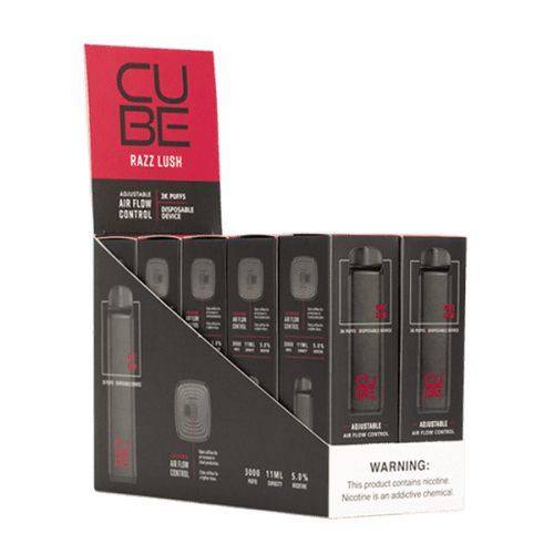 Cube Razz Lush Disposable Vape Device 10-Pack