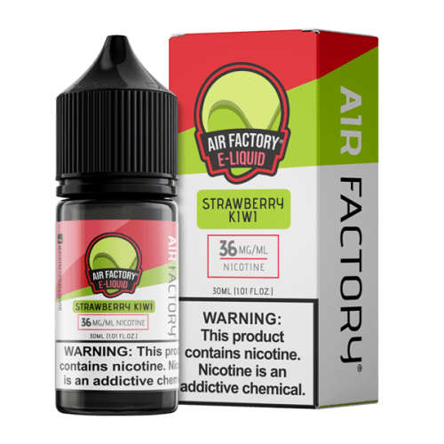 A 30ml vape juice with nicotine salts in 20mg & 40mg, Strawberry Kiwi by Air Factory