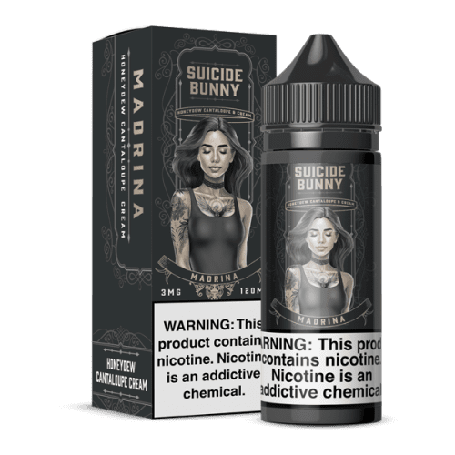 Madrina Suicide Bunny Free Base E-Juice Bottle & Box