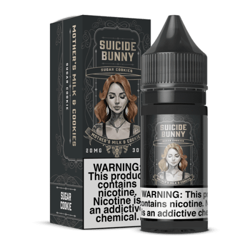 Mother's Milk & Cookies Suicide Bunny Salts E-Juice Bottle & Box