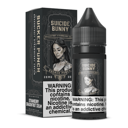 Sucker Punch Suicide Bunny Salts E-Juice Bottle & Box