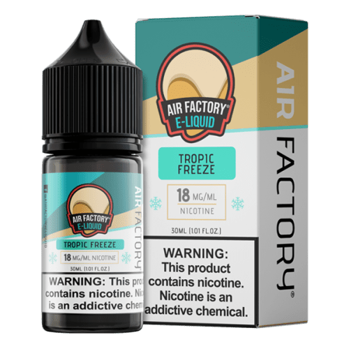 Tropic Freeze is an icy fruit flavored vape juice from Air Factory, blended with nicotine salts