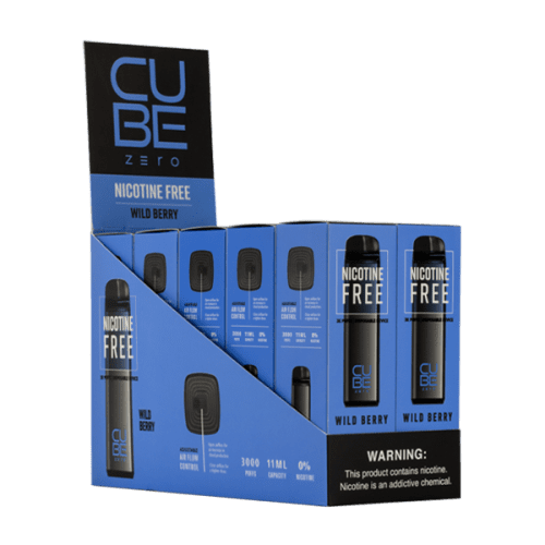 Wildberry Cube Zero Disposable Vape Pen 10-Pack