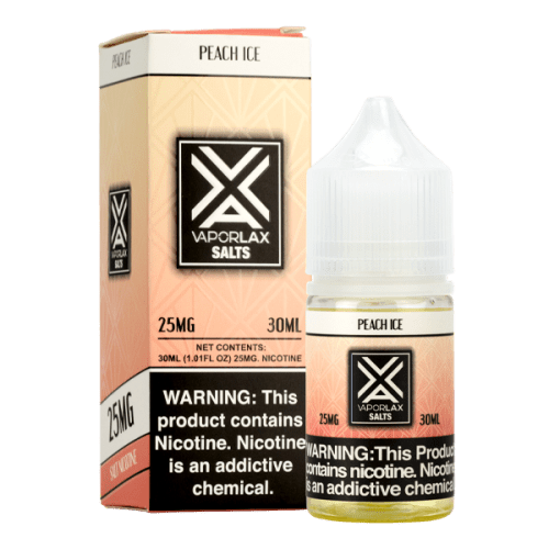 The best peach vape e liquid from VaporLax, blended with premium nicotine salts